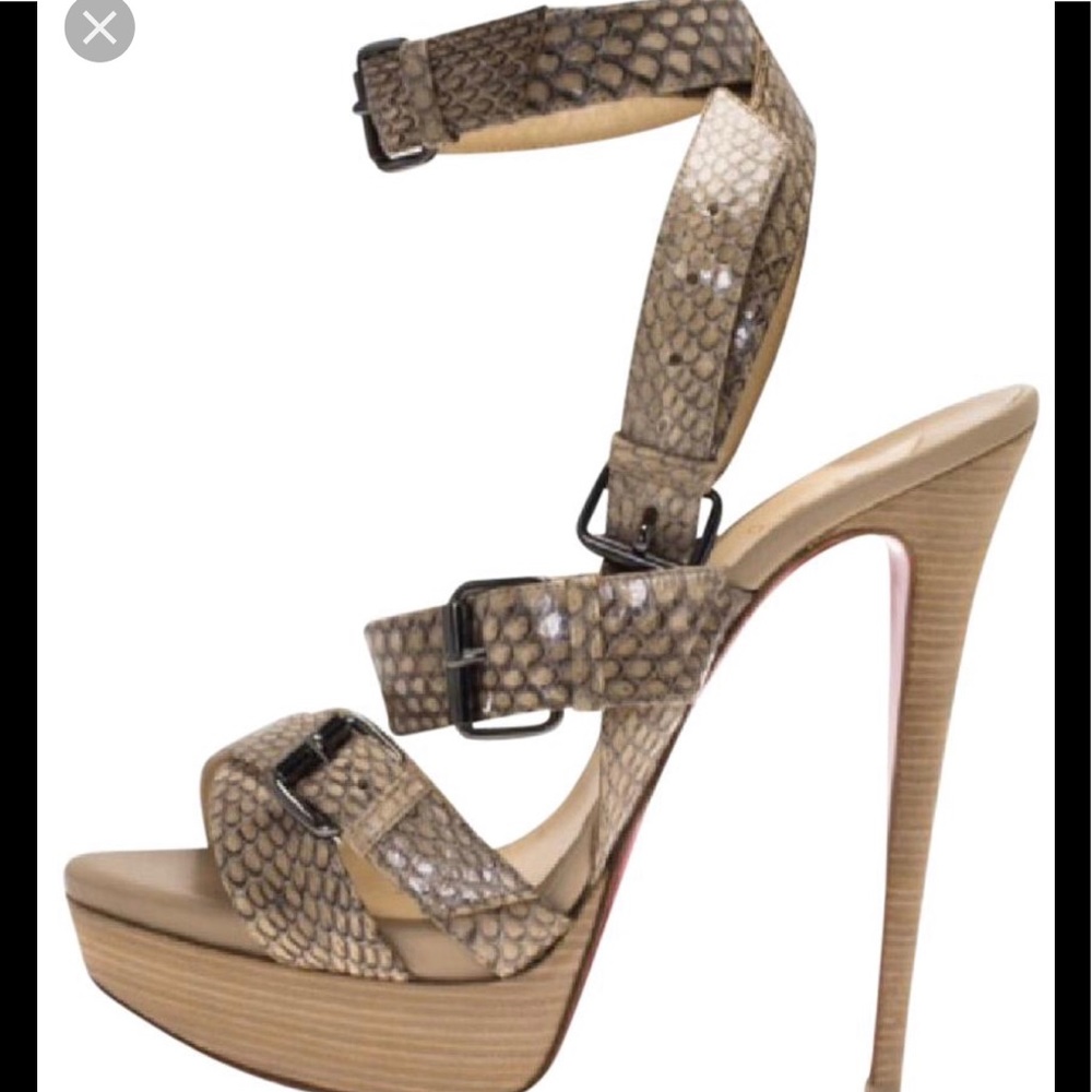 Slightly worn Christian Louboutin sandals